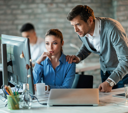 Modern managed IT infrastructure and server environment